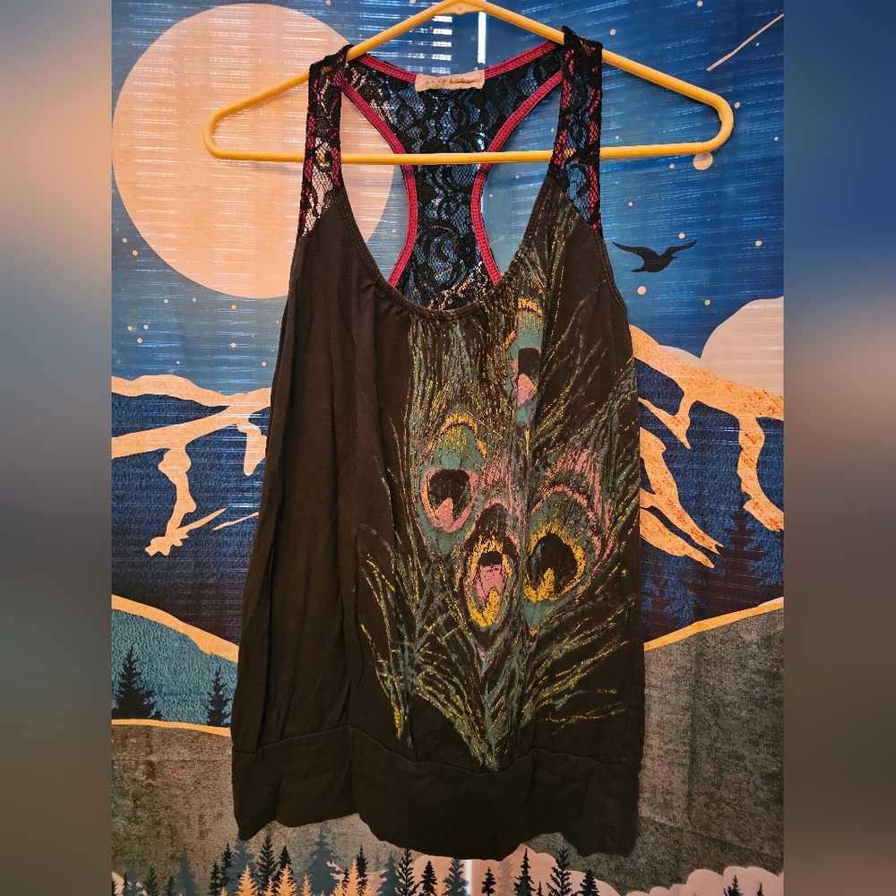 Crafty Couture Peacock Tank Top